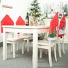 Festive Chair Covers Featuring Santa Claus And Snowman Designs For Christmas Decorations