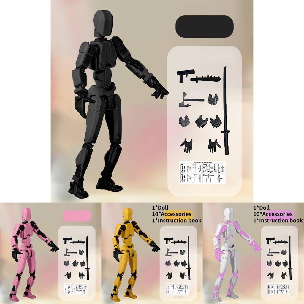 Glückliche Gelenkpuppe Bewegliche Actionfigur Zur Stressbewältigung Ideal Für DIY-Projekte