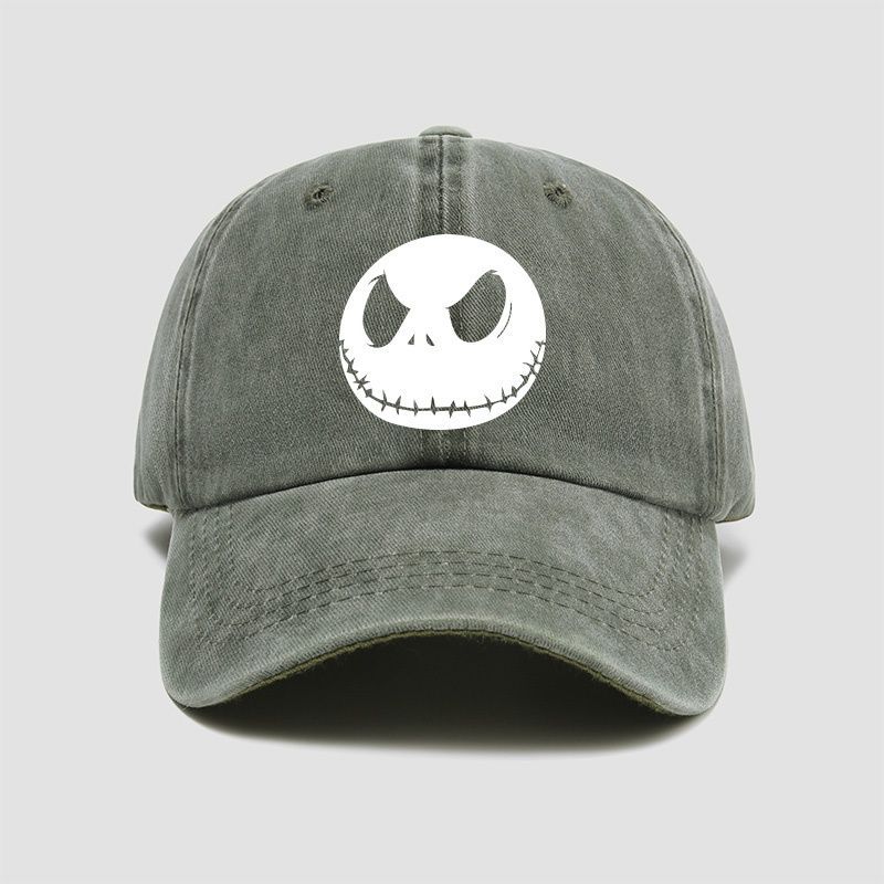 Fashion Nightmare Before Christmas Jack Casual Hat Baseball Caps Breathable Snapback Sun Hats Adjustable Color Peaked Cap Unisex
