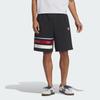 Adidas Retro Stripe Print Logo Elastic Waist Classic Sports Shorts Men Bottoms Black JM7273