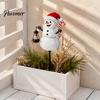 Outdoor Holiday Stake Lights 1/2Pcs Holding Lantern Santa Light, Christmas Snowman Solar Lamp with Claus Stake, Decorative Light for Garden Yard Lawn