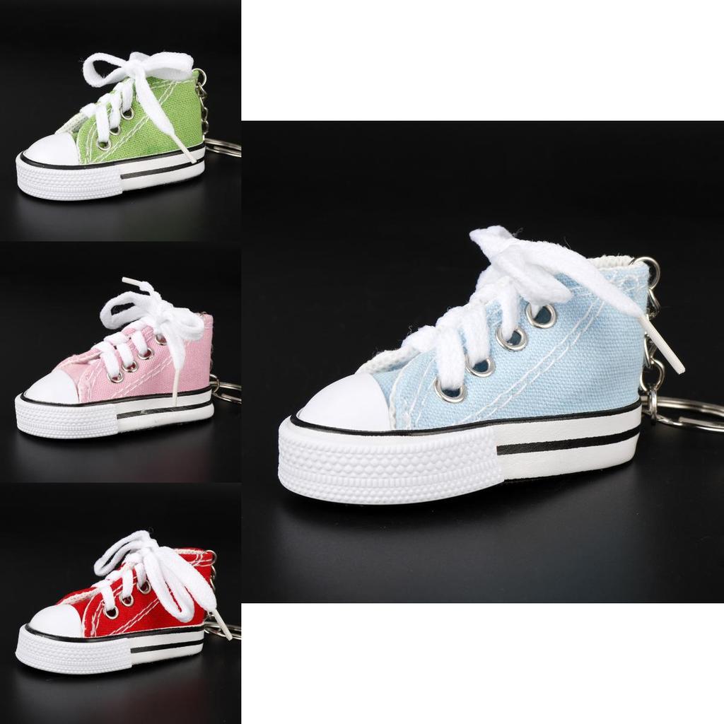 Canvas-Schuh Schlüsselanhänger Mit Kreativem Design Für Liebhaber Lässiger Accessoires