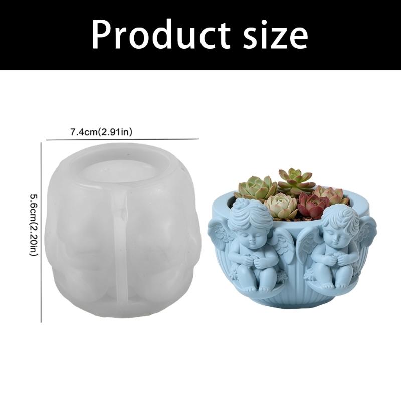 Flexible Silicone Crafting Mould Detailed Angel Wing Designs for Scented Candle Soap Making Projects