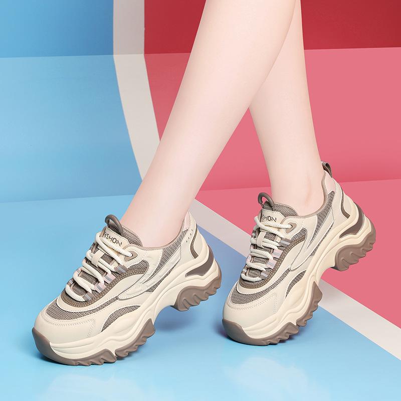 (Broken size does not make up) Sports shoes Dad shoes women's popular spring and autumn new versatile thick-soled casual women