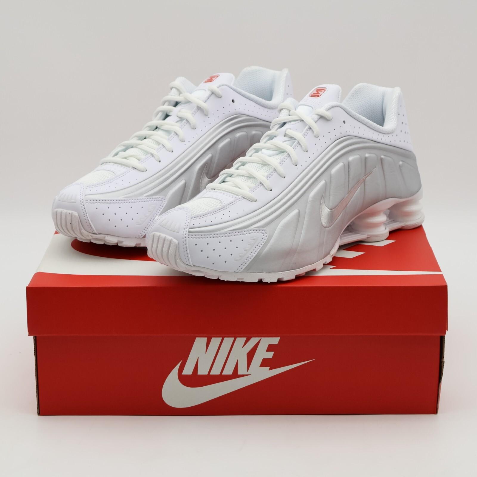 HQ1988-101 NIKE SHOX R4 White Metallic Silver (Men s) 13