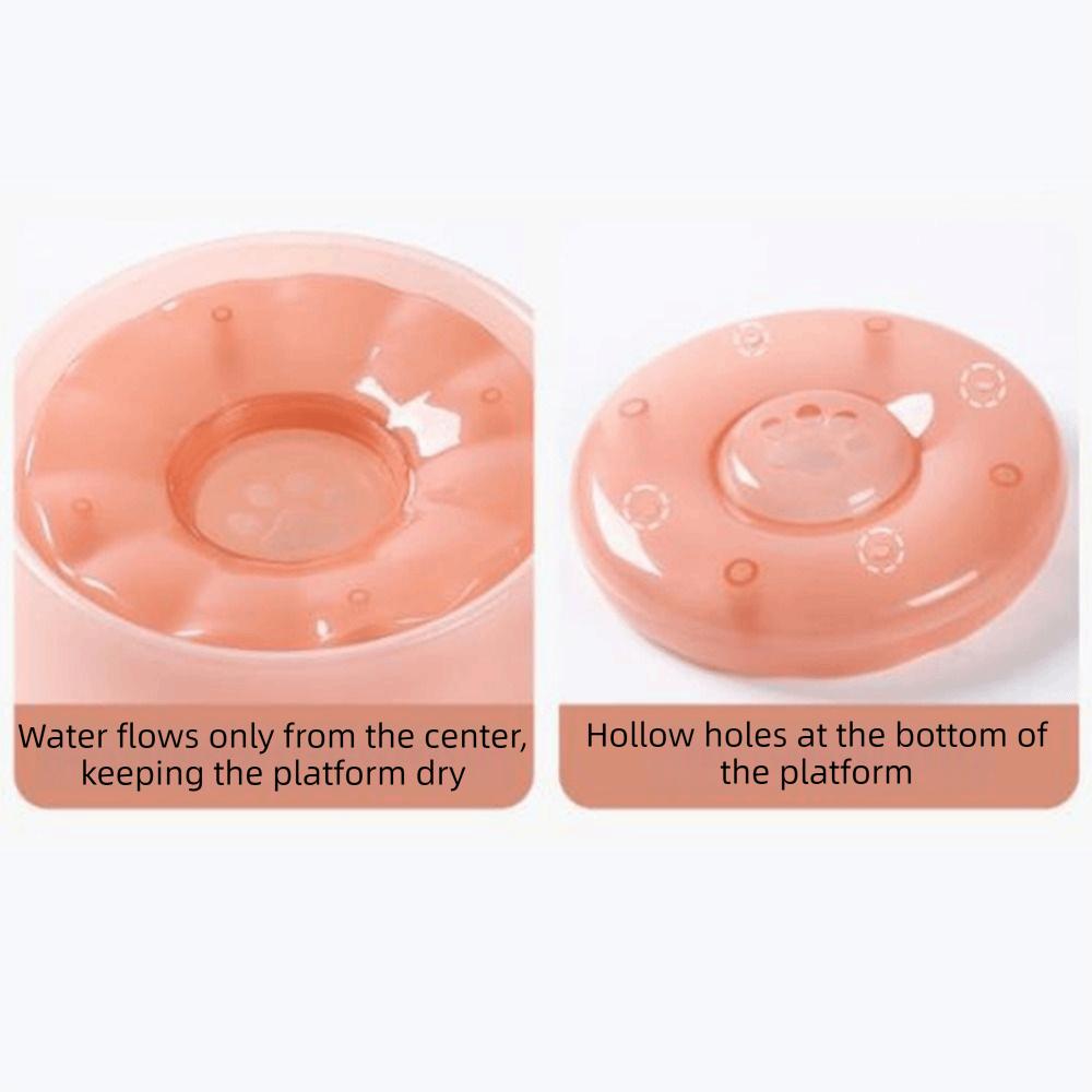 Plastic Pet Floating Water Bowl Large Capacity Pet Water Dispenser Cat Bowl for Cats and Dogs