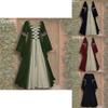Vintage Gotisches Renaissance-Kleid mit langen Ärmeln für Damen Cosplay-Kostüm