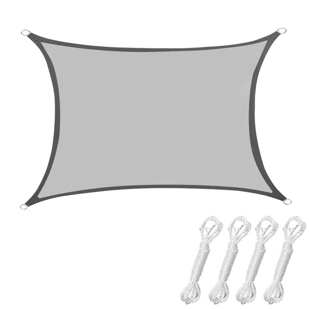 Outdoor Awnings Waterproof Sun Shade Sail Garden Canopi For Terrace Car Canvas Awning Rectangle Pool Sun-Shelter Sunshade Sail