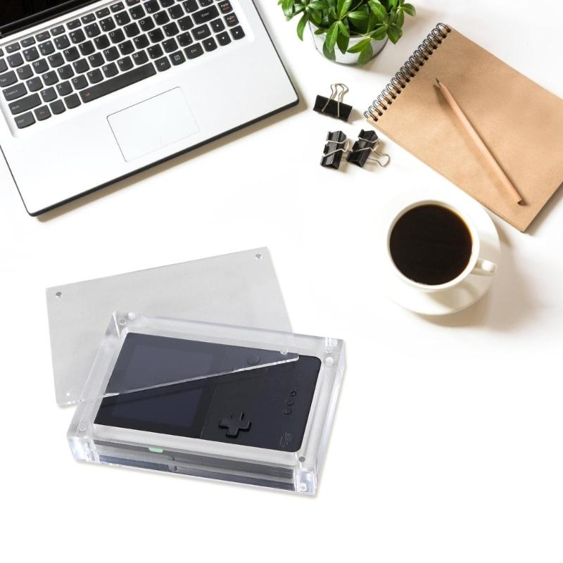 Clear Acrylic Carrying Box Case with Magnetic Closure for Analogue Pocket Game Consoles Dustproof Protections Box