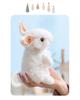 White Easter Bunny Plush Toy - Cute Stationery Simulation Doll Ornament