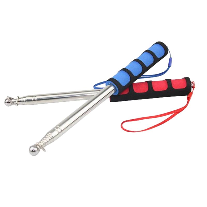 1,2/1,6M Fahnenmast Teleskopisch Edelstahl Reiseführer Banner Fahnenstange Lehrstock Lehrerzeiger Handfahnenmast