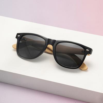 New Vintage Square Sunglasses Women Men Wooden Mirror Legs Sun Glasses Female Eyewear for Male Female Eyeglasses