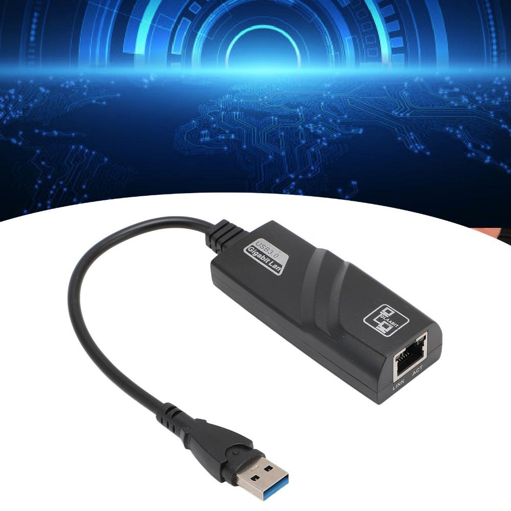 Plug and Play Gigabit Ethernet Adapter Portable USB To Ethernet Adapter  Laptop Connectivity