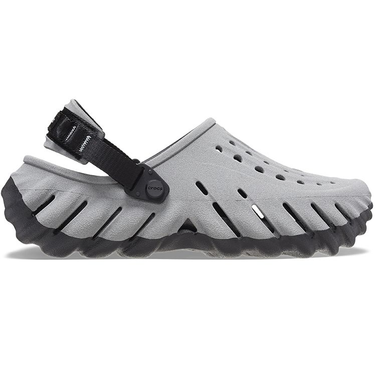 Crocs Sabot Echo Réfléchissant Baskets Homme Gris Noir 208795-0WN