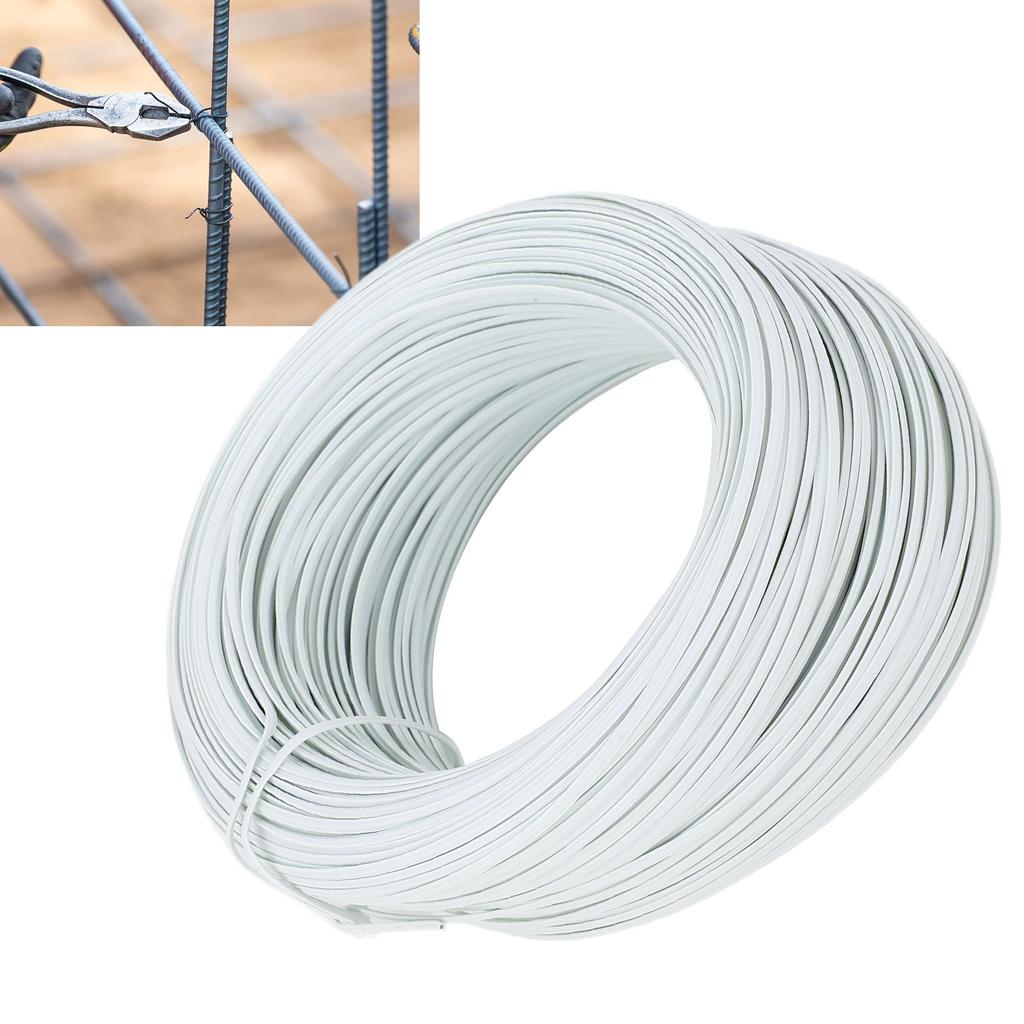 Reinforcing Steel Tying Wire 0.55 Flat Type 85m Length Galvanised Iron and PVC   Tie Wire