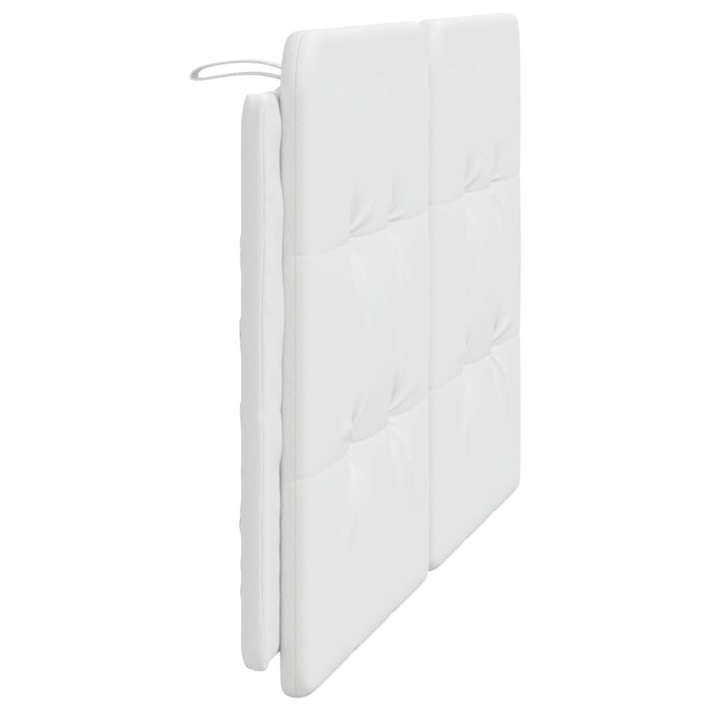 Vidaxl Headboard Cushion, White, 120 Cm, Faux Leather