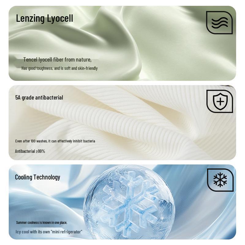 Women's Plus Size Tencel Short Sleeve Antibacterial Slimming T-Shirt