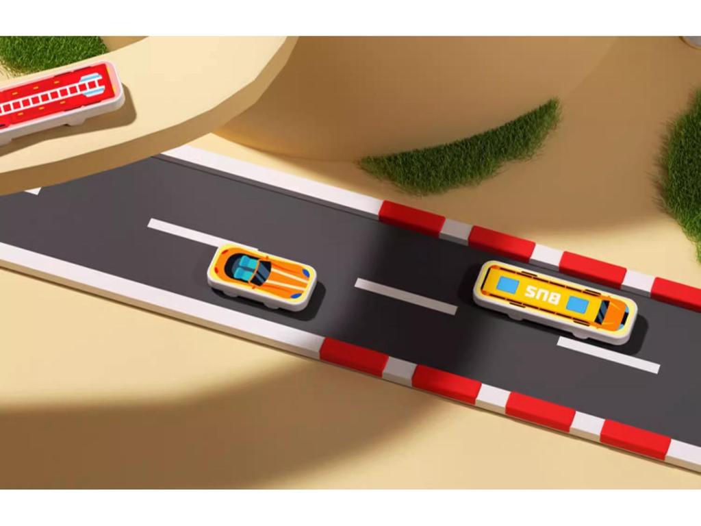 Magnetic Sliding Number Puzzle Car for Children's Educational Learning and Cognitive Development