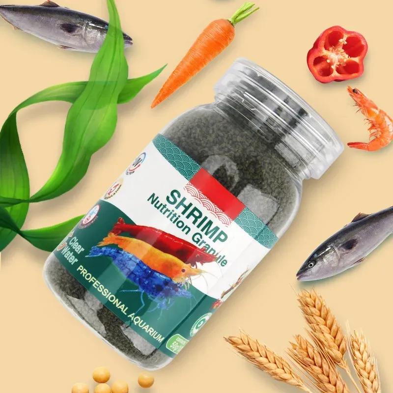 100ML 50g Verbesserte Farbe Ernährung Ziergarnelen Spezialfutter Flusskrebsfutter Crystal Black Shell Garnelen Flusskrebse Krabbenfutter
