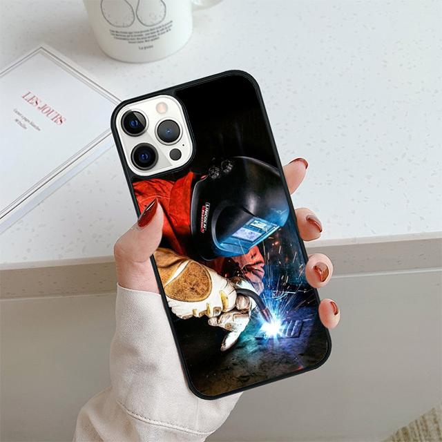 

Welder Welding Hot Metal Worker Phone Case For iPhone 17 Air 13 12 14 15 16 Cover For Apple Pro Max 6S Plus iPhone 16e