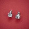 S925 Sterling Silver Six-Character Mantra Pendant with Small Tassel for DIY Bracelets and Necklaces