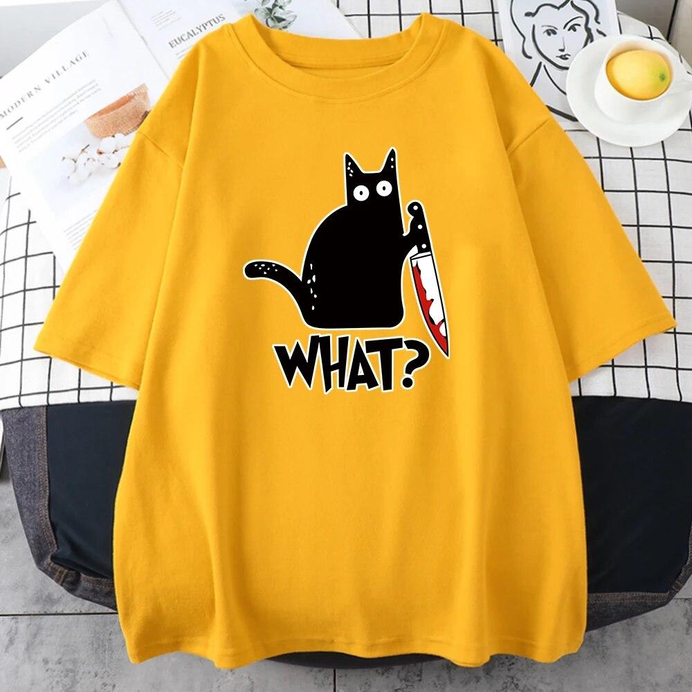 

Футболка унісекс з принтами котів-вбивць, бавовняні футболки з круглим вирізом, простота, брендовий вуличний одяг, хіп-хоп, великі футболки унісекс 3XL
