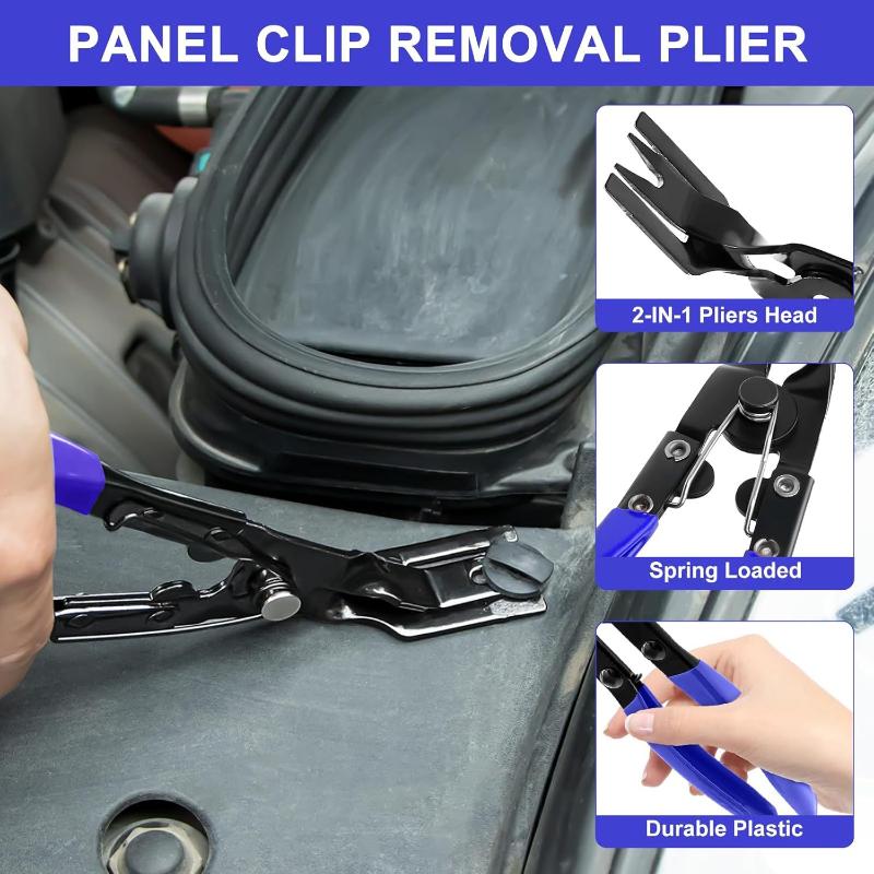 3Pcs New Auto Trim Removal Pry Tools Car Door Panel Dashboard Repair Kit Car Clip Pliers Set Fastener Removal Tool