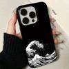 Ukiyo-e wave TPU phone case suitable for iPhone 17 16 15 14 13 12 11 Pro/Max/Plus anti drop and shockproof back cover
