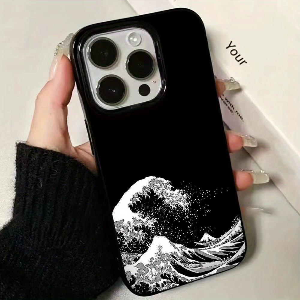 Ukiyo-e wave TPU phone case suitable for iPhone 17 16 15 14 13 12 11 Pro/Max/Plus anti drop and shockproof back cover