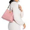 Coach Willow Color Block Pebble Leather Bucket Bag Women Bags Pink C3766-B4VI6