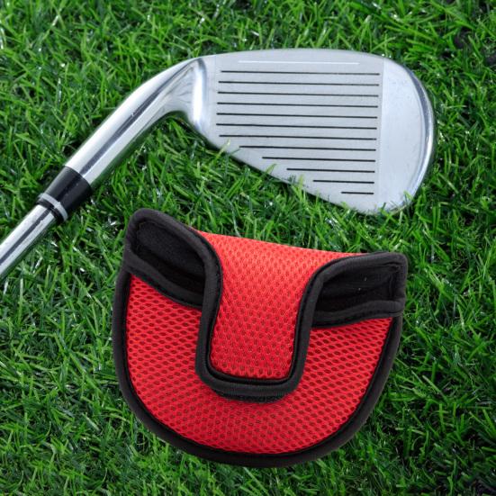 Golf Putter Headcover Portable Mesh Head Cover Versatile Club Protector with Fastener Tape for Most Golf Putters