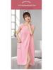 Coral Fleece Wearable Bath Towel: Thick, Soft, Absorbent Bathrobe for Women
