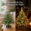 Bastelsets mit Perlen für Erwachsene DIY Perlen-Weihnachtsbaum-Set, Handgefertigt mit LED-Lichtern, Pädagogische Mitmach-Aktivität Feiertags-Bastelprojekt,