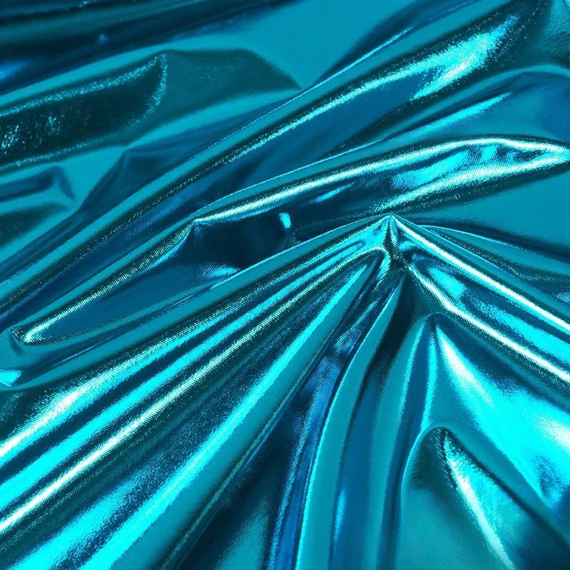 

100x150 см Высокоэластичная Глянцевая Спандекс Стрейч Бронзовая Ткань Для Свадебного Украшения Сценические Ткани Для Одежды 100x150cm