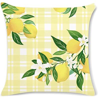 Cushion cover lemon fruit series 45 x 45 cm decorative pillowcase sofa living room home decoration Throw pillowcase