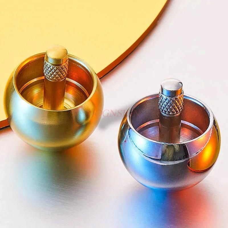 Flipping Top Small Mushroom Flipping Puzzle Toy Decompression Automatic Inversion Flipping Metal Rotating Ball