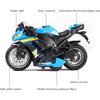 1/14 Kawasaki Miami Motorcycle Toy, with Light and Music Toys Motorcycle Diecast Models, Toy Motorcycles for Boys, Toy Motorcycle for Kids 3-9