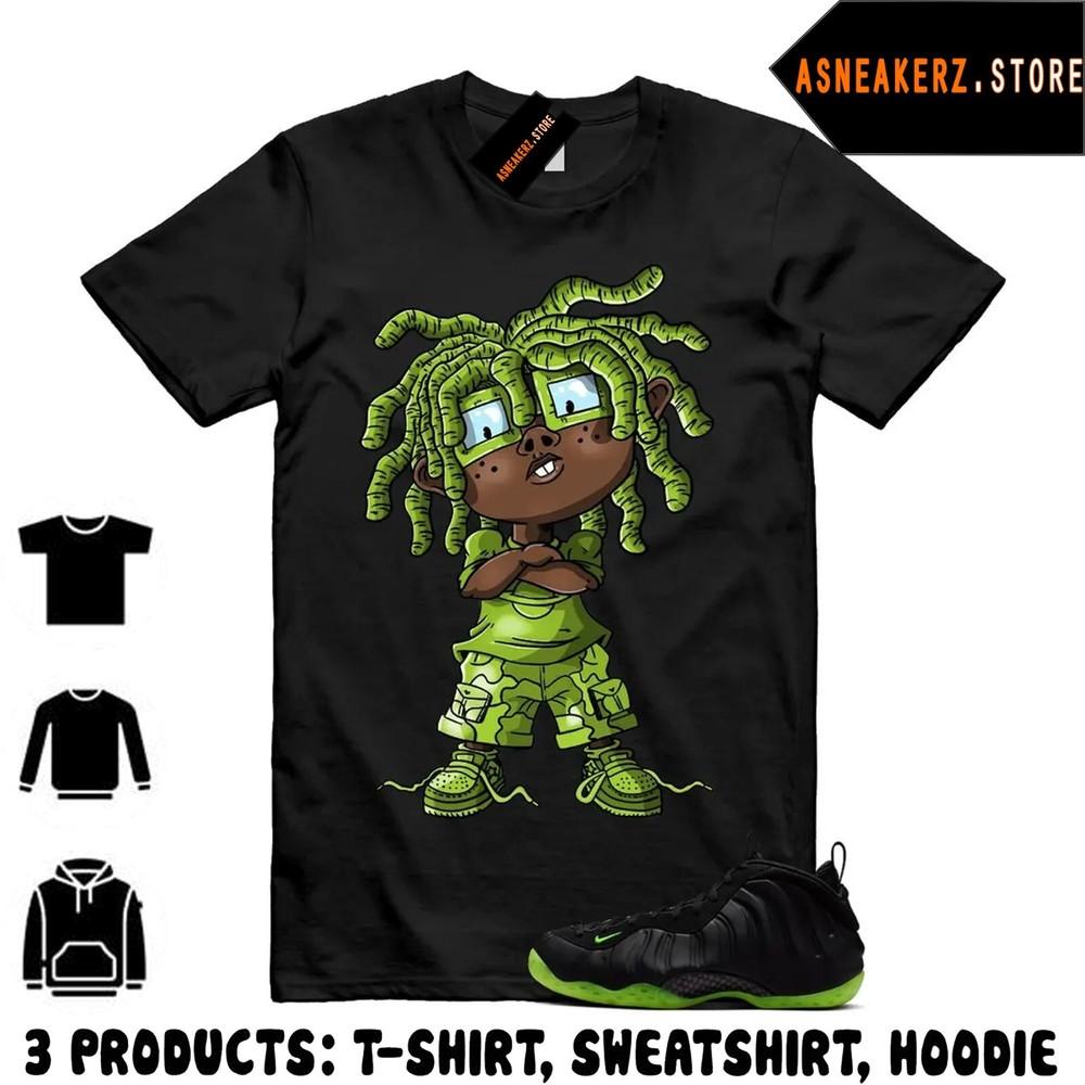 Shirt Matching Foamposite One Black Volt Match Sneaker Chongo Rugrats T-Shirt Unisex T-Shirt S
