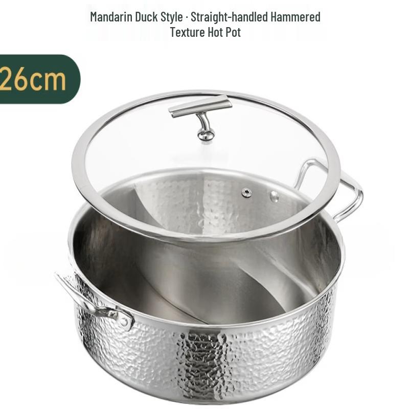 

ZISIZ Commercial 316 Stainless Steel Divided Hot Pot