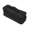 Camping Bag Large Capacity Double Zipper Tableware Storage Bag with Handle for Outdoor Black