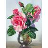 Diy New 5d Painting Diamond Vase Diamond Embroidery Flowers Cross Stitch Full Round Drill Crafts Home Decor Manual Gift