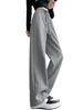 2025 Korean Fashion Women's Slimming High-Waisted Straight-Leg Pants for Autumn/Winter