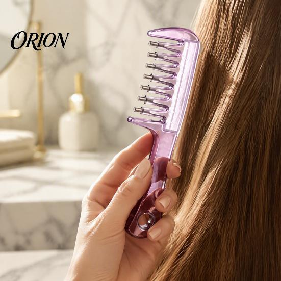 Detangling Massage Scalp Brush Hair Oil Applicator Comb, with Injecting Tube & Brush, Refillable Professional Care Comb Applicator, Leak Proof