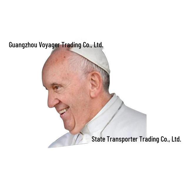 3D Funny Celebrity Rear Window Car Sticker: Queen Elizabeth & Pope Francis Illusion