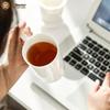 Creative White Ceramic Tea Mug with Infuser