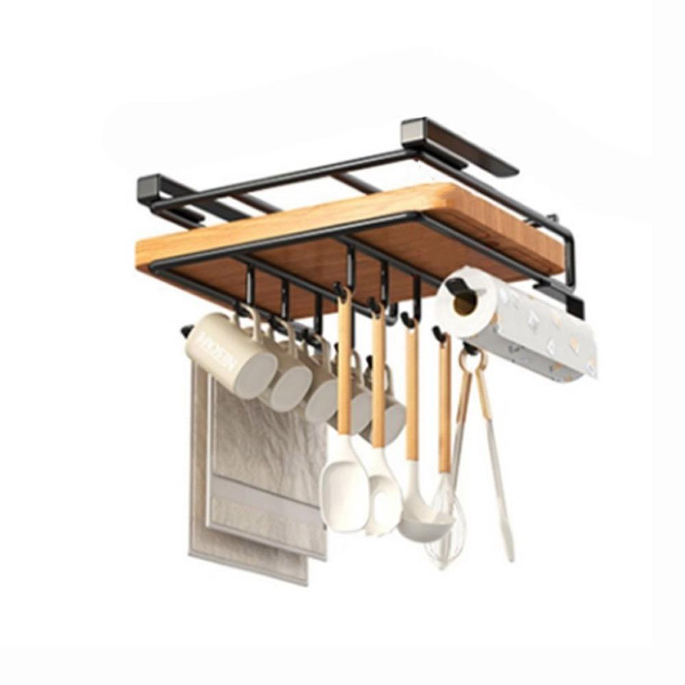 Hochbelastbares Unterbau-Aufbewahrungsregal aus Edelstahl, Schneidebretthalter für die Küche