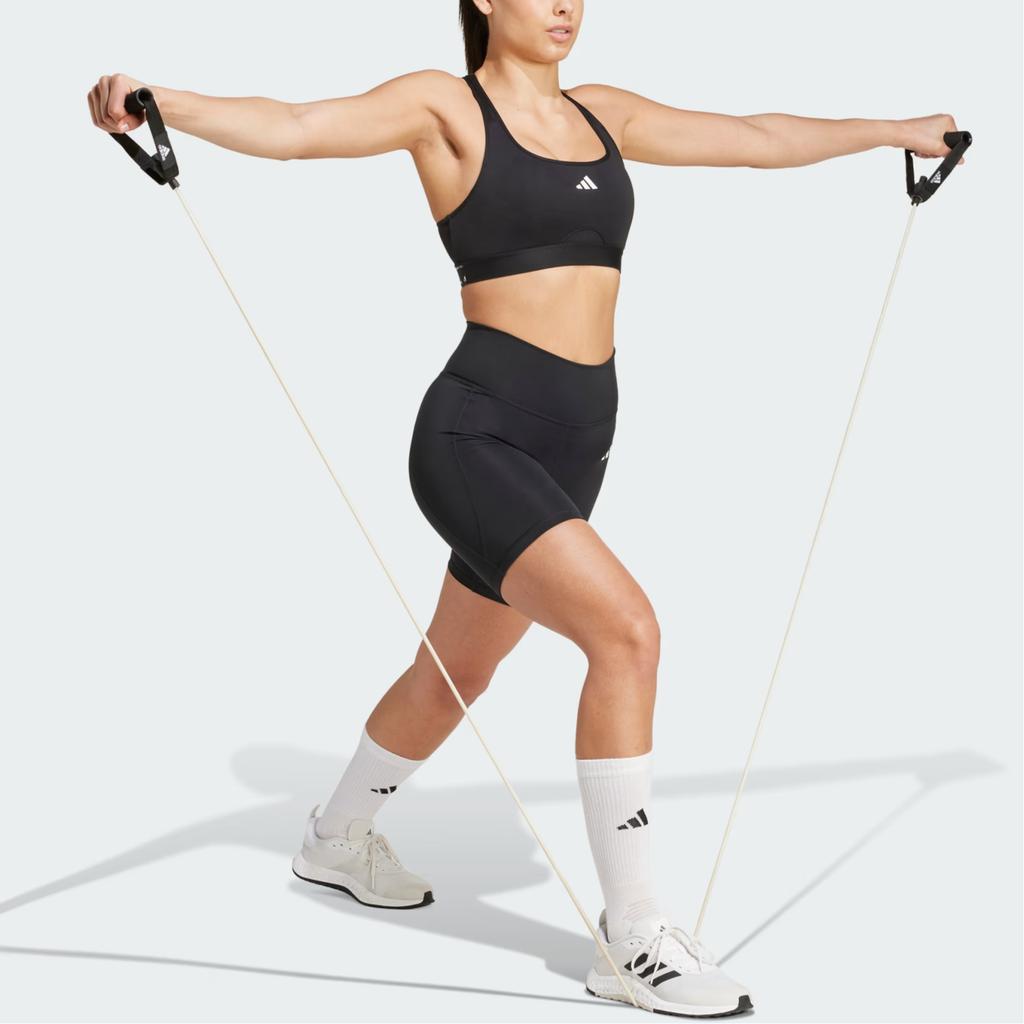 Adidas Logo Pocket Slim Fit Sports Shorts Women Shorts Black IT2281