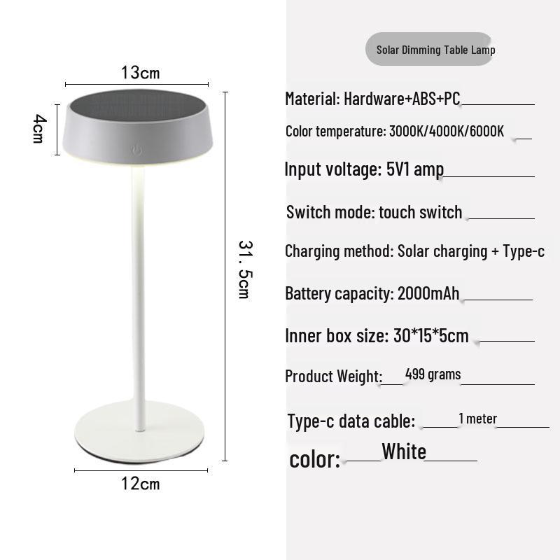 

LED Induction Switch Metal Night Light - Bedside Table Lamp for Hotels, Restaurants, and Cafes 1200 белый