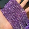 Natural High-Quality Faceted Amethyst Abacus Bead Necklace/Bracelet