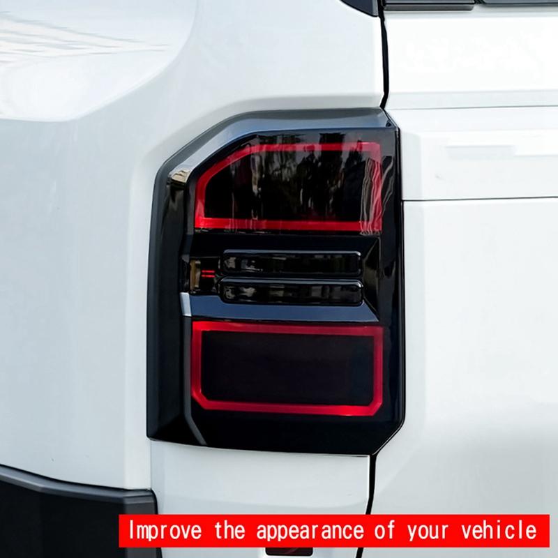 Auto-Heckleuchtenrahmen Rückleuchtenabdeckung für Toyota Prado LC250 2024 Bremslicht Dekorative Abdeckung